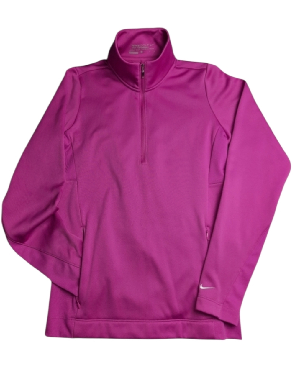 Nike Golf Tour Performance Pink Therma-Fit Half-Zip Activewear Pullover SZ S